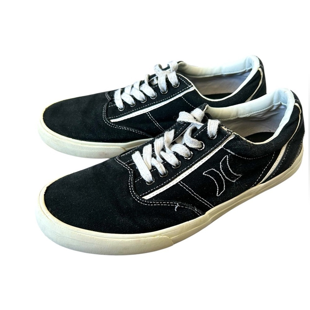 Hurley Men's Black Kayo Lace Canvas Sneakers size 8.5M